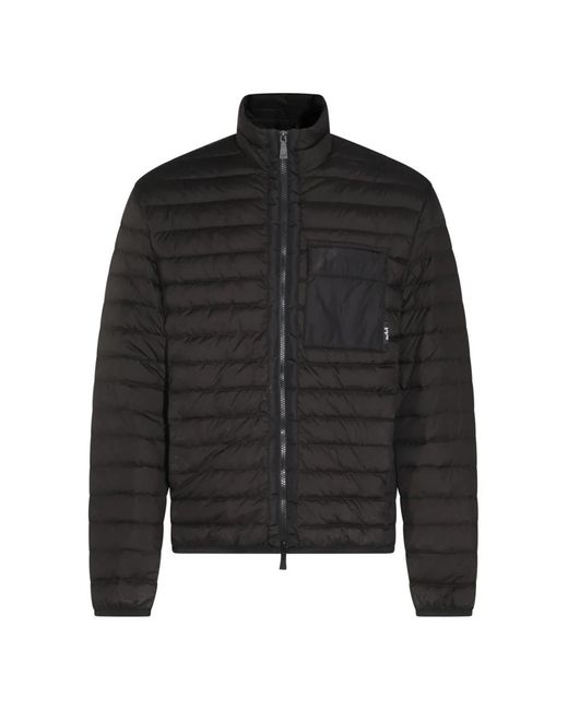 Add Jassen ,Zwart ,Zwarte Dons Biker Jas in het Black voor heren