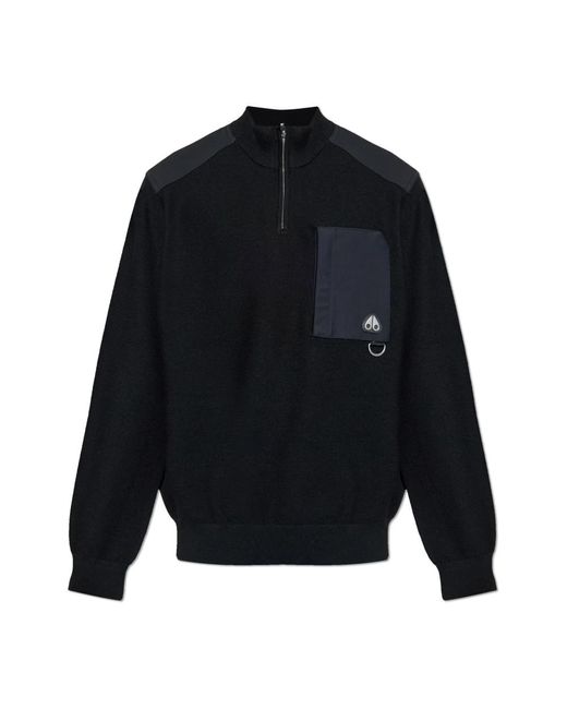Moose Knuckles Blue Turtlenecks for men