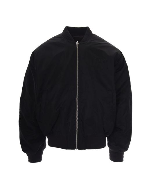 DIESEL Black Bomber Jackets for men
