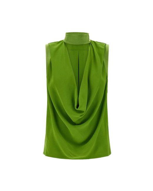 Elisabetta Franchi Green Blouses