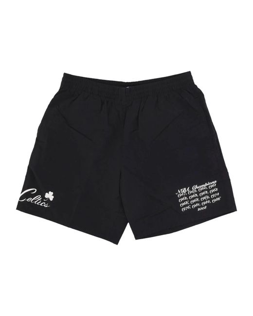 Casual Shorts di Mitchell & Ness in Black da Uomo