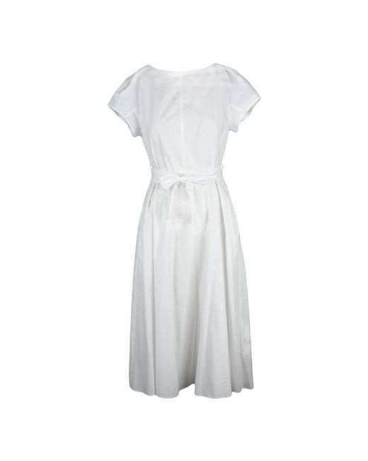 Weekend by Maxmara Kleedjes ,Wit ,Katoen Magma Dress in het White
