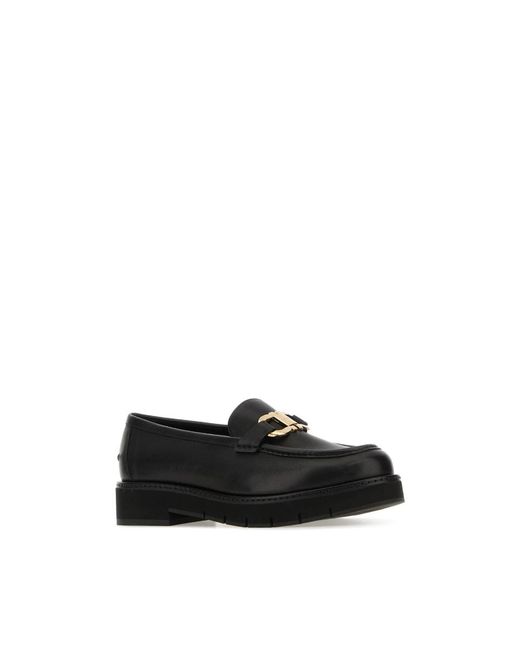 Ferragamo Black Loafers