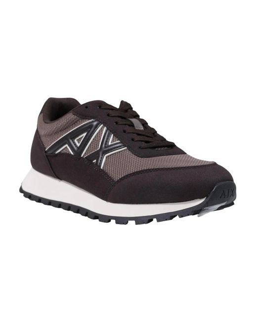 ARMANI EXCHANGE Black Sneakers for men