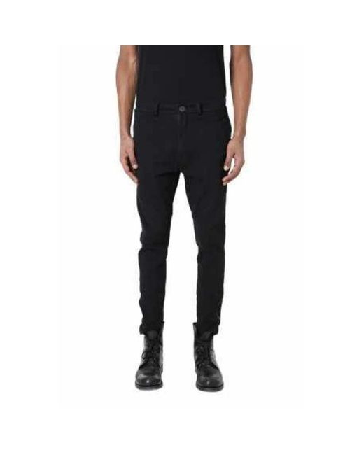 LA HAINE INSIDE US Black Slim-Fit Trousers for men