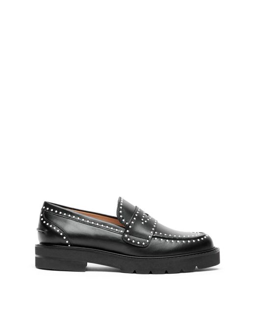 Parker Lift Mini Pearl Loafer di Stuart Weitzman in Black