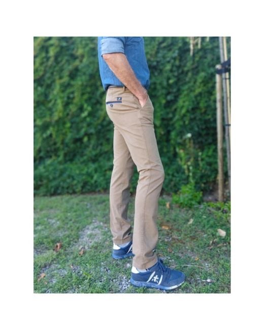Mason's Blue Slim-Fit Trousers for men