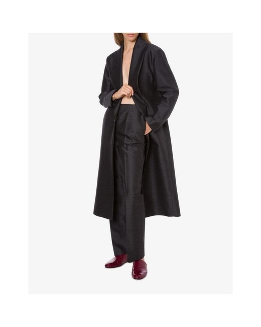 Alberta Ferretti Black Single-Breasted Coats