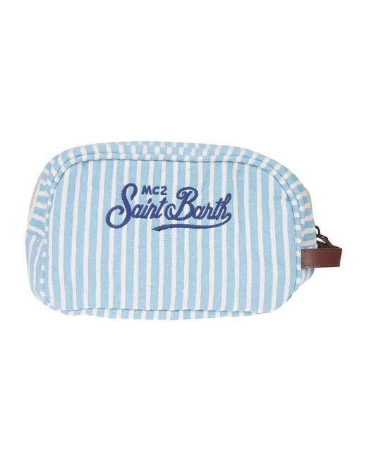 Mc2 Saint Barth Blue Toilet Bags for men