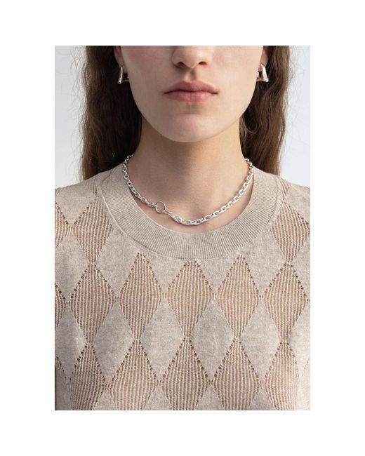 Round-Neck Knitwear Aeron de color Natural