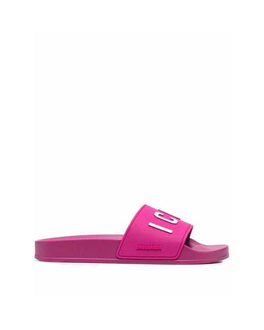 Flat sandali di DSquared² in Pink