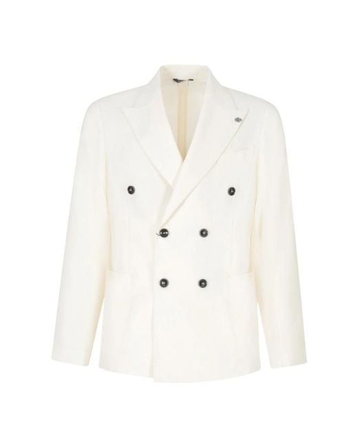 Daniele Alessandrini White Blazers for men