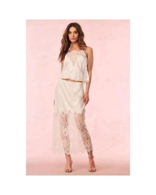 LoveShackFancy White Maxi Skirts