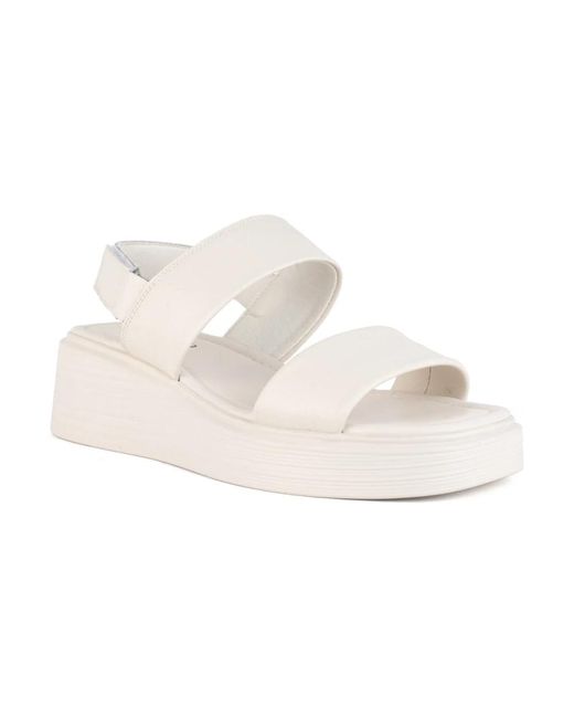 Santino Milano White Wedges