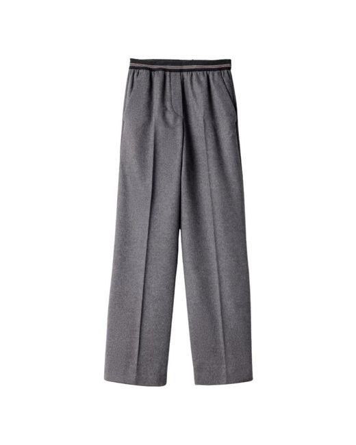 Miu Miu Gray Wide Trousers