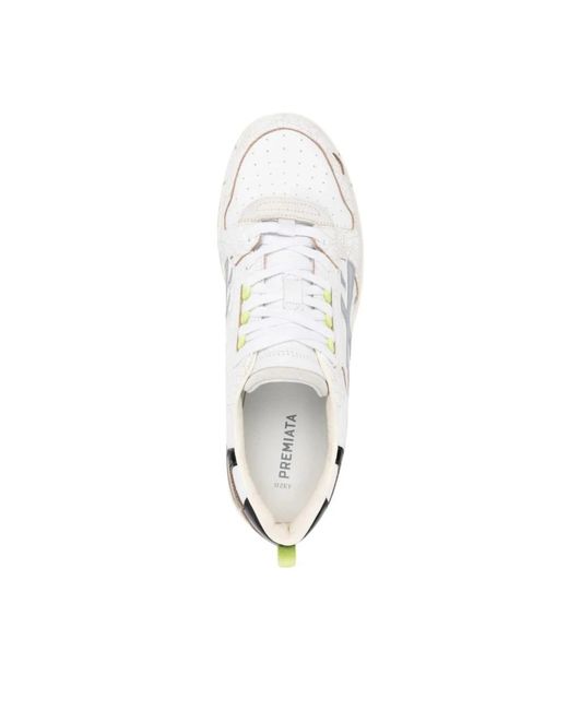 Premiata Drake 352 weiße sneakers in White für Herren