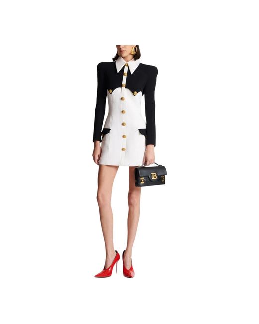 Balmain Short Dresses in het Black