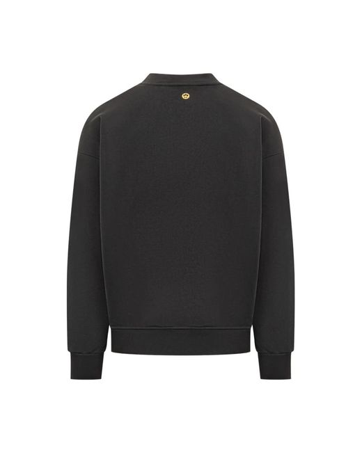 Barrow Schwarzer Crewneck Sweatshirt Front Print in Black für Herren