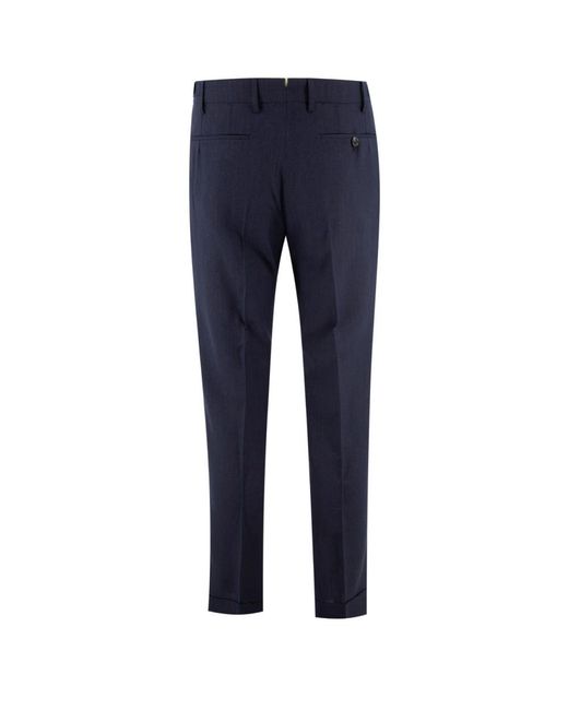 BERWICK  1707 Blue Slim-Fit Trousers for men