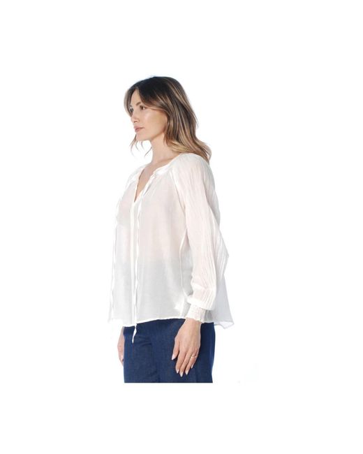 Blouses Shaft de color White
