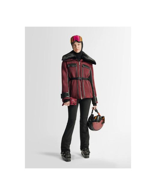 Fusalp Jassen ,Rood ,Wol Alixa Ski Jacket in het Red