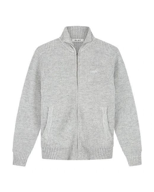 Cardigans Olaf Hussein de hombre de color Gray