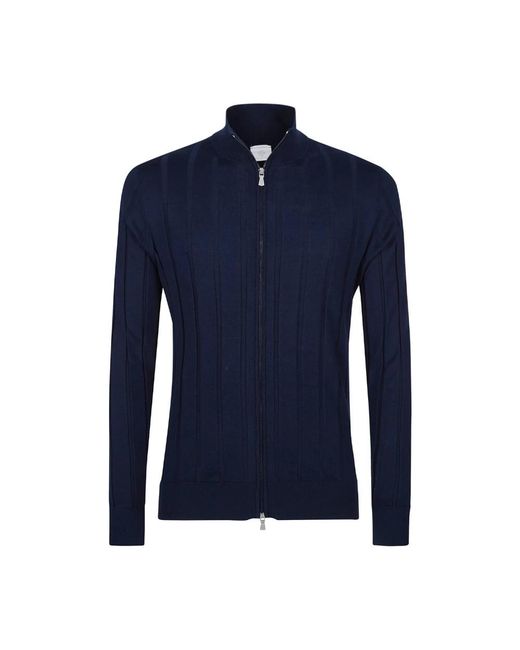 Cardigans Eleventy de hombre de color Blue