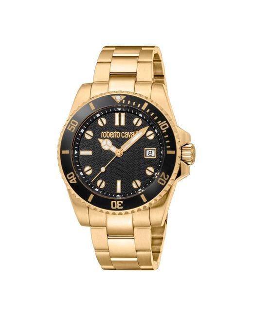 Roberto Cavalli Metallic Watches for men