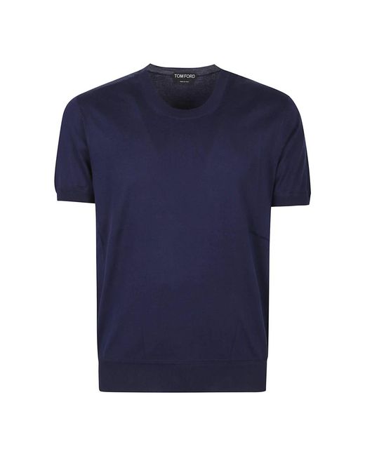 Tom Ford Blue Round-Neck Knitwear for men