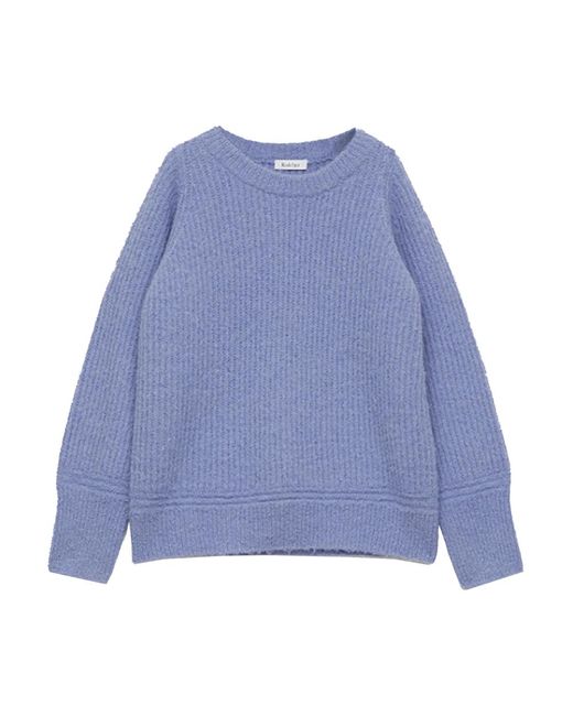 Rodebjer Truien & Vesten ,Paars ,Wol Zachte Alpaca Oversized Sweater in het Blue