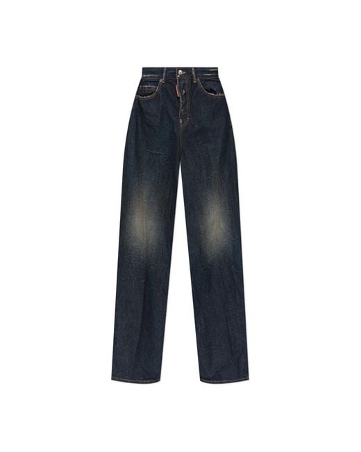 DSquared² Loose-Fit Jeans in het Blue