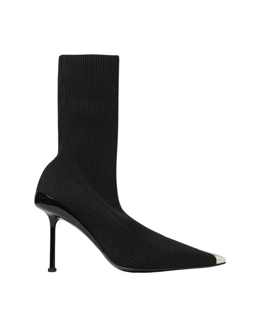 McQueen Black Heeled Boots