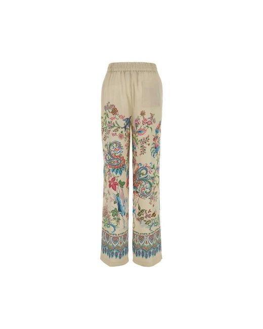 Etro Green Straight Trousers