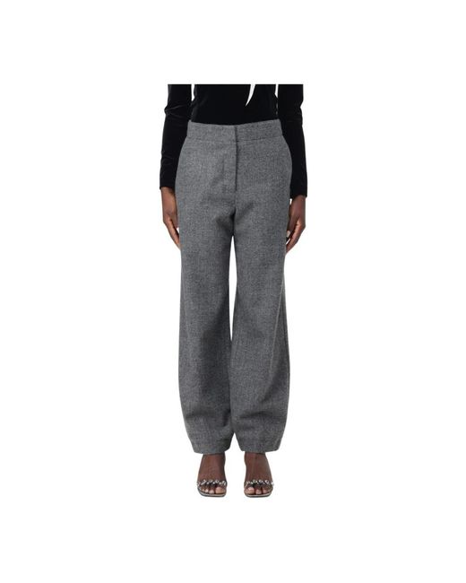 Emporio Armani Gray Wide Trousers