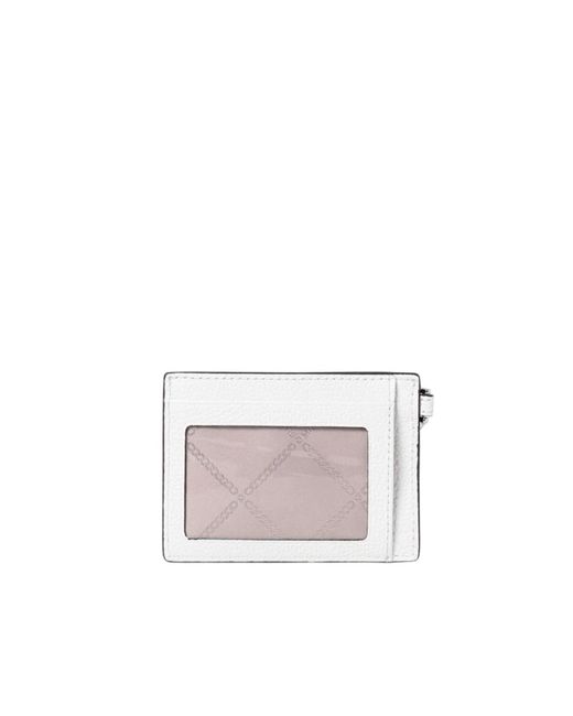 Michael Kors Accessoires ,Wit ,Leer Elegante Kaarthouder Portemonnee in het White