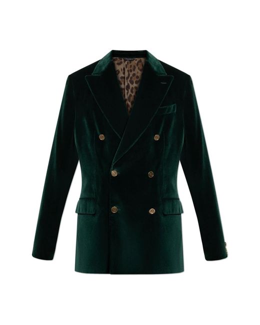 Dolce & Gabbana Fluweel Blazer in het Green voor heren