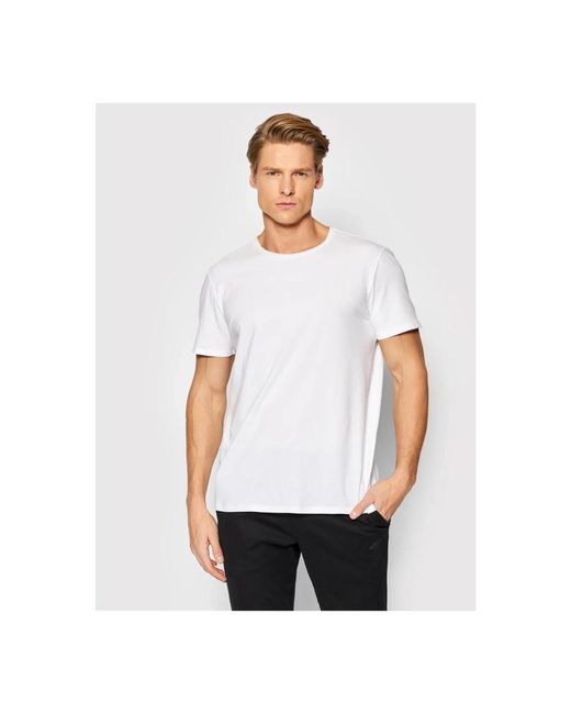 Lacoste 2er-pack stretch baumwoll t-shirts in White für Herren