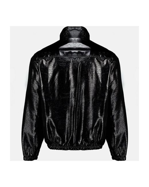 Courreges Vinyl Trainingsjack in het Black