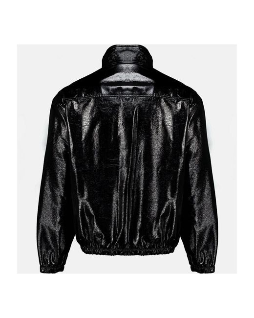 Courreges Vinyl Trainingsjack in het Black