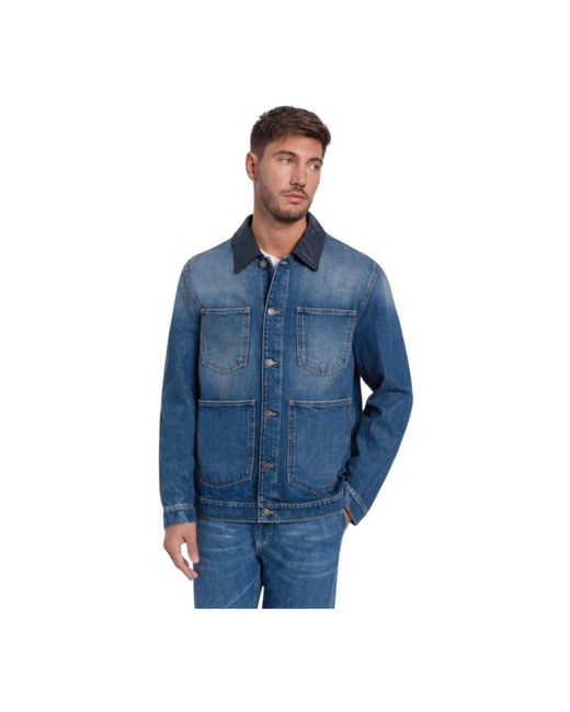 Dondup Regular-Fit Jas in het Blue voor heren