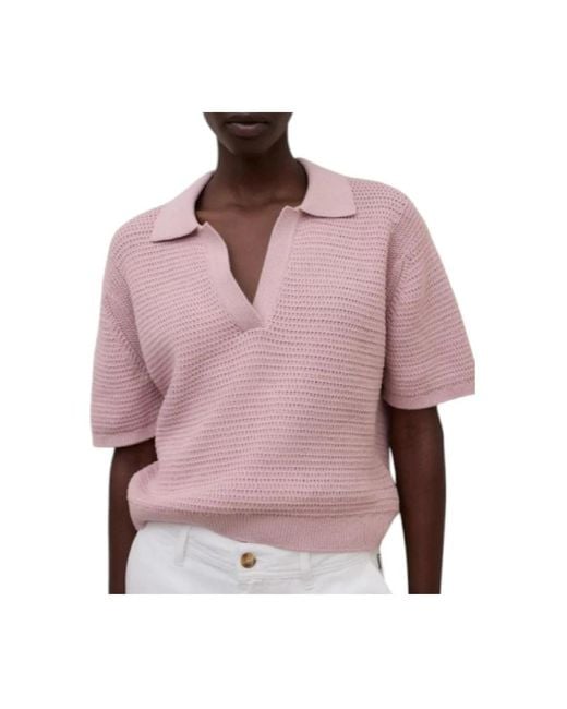 Ecoalf Pink V-Neck Knitwear