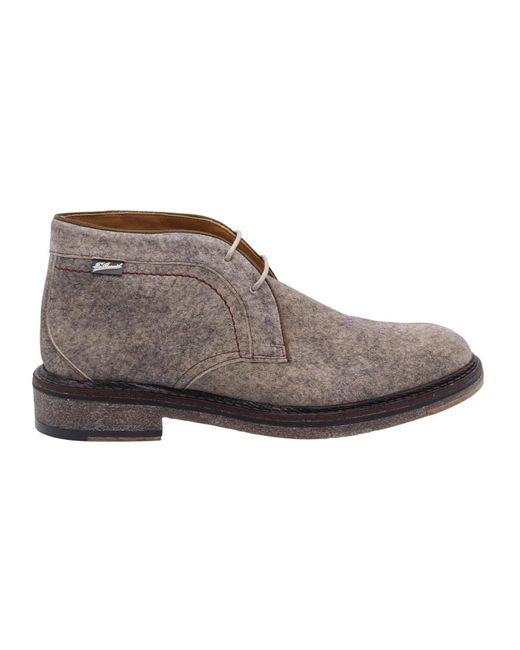 Lace-Up Boots di Floris Van Bommel in Gray da Uomo