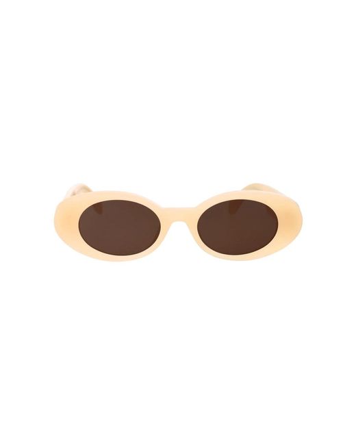 Palm Angels Brown Stylische gilroy sonnenbrille für den sommer