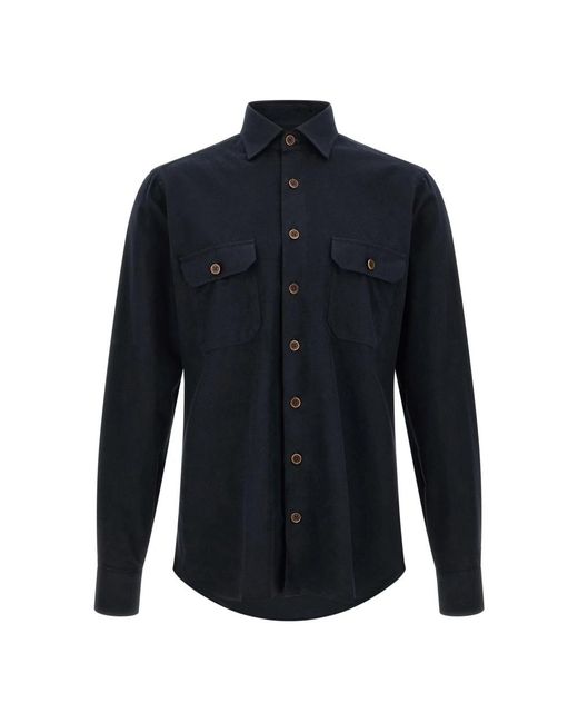 Borriello Blue Casual Shirts for men