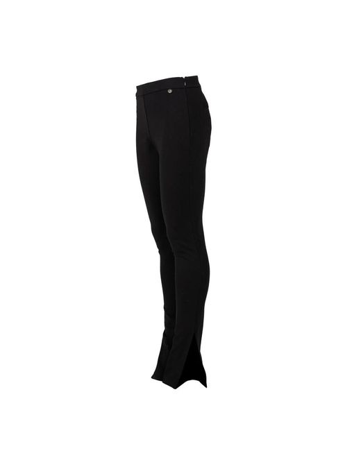 Liu Jo Broeken ,Zwart ,Geborduurde Skinny Broek in het Black