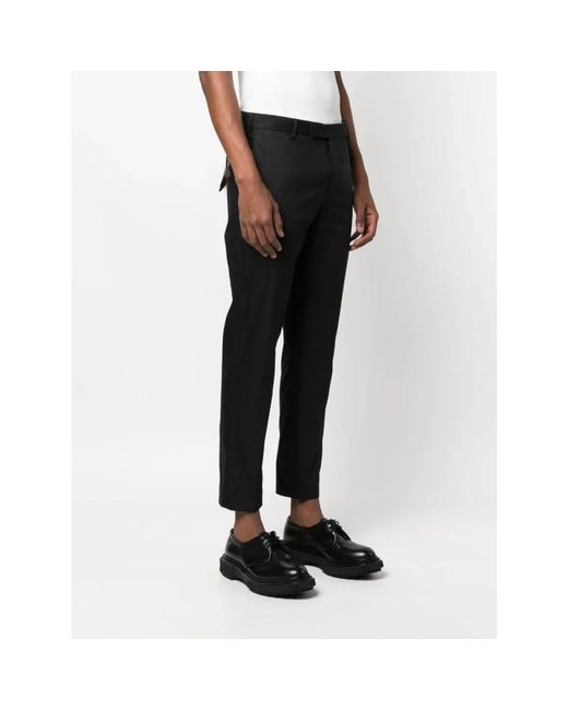 PT Torino Black Slim-Fit Trousers for men