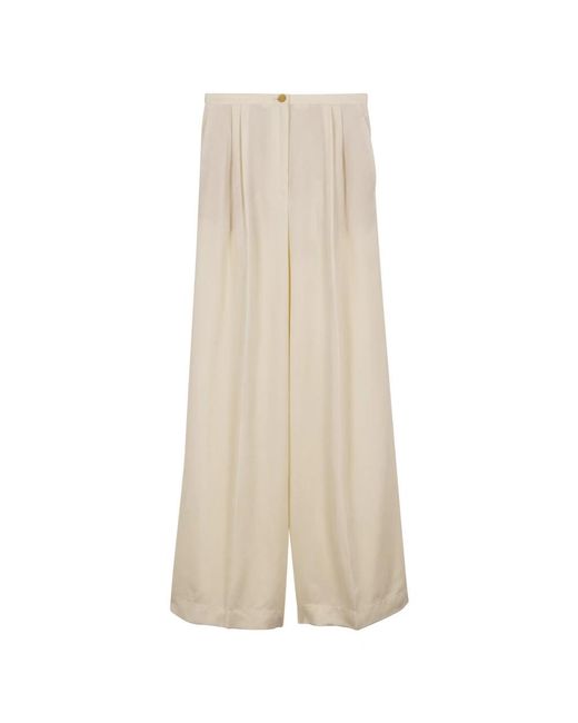Forte_forte Natural Wide Trousers