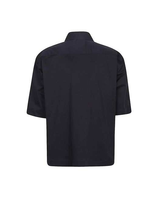 Thelatest Overhemden ,Blauw ,Blauwe Blouse Met Juweelknopen in het Black