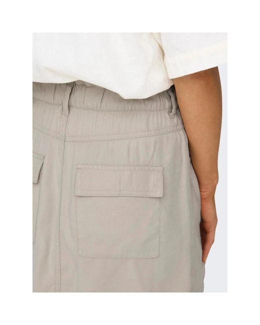 ONLY White Cargo life high waist rock