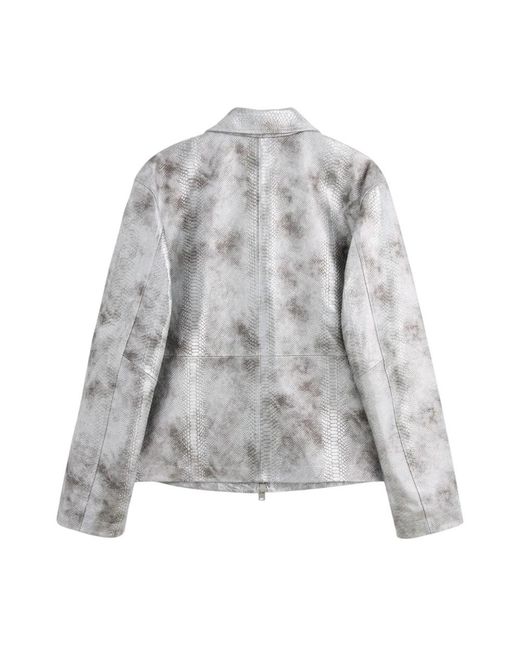 sunflower Gray Leather Jackets for men